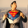 Estátua Superman Clark Kent Reveal – Peça Única Pintada à Mão | 3dECshop